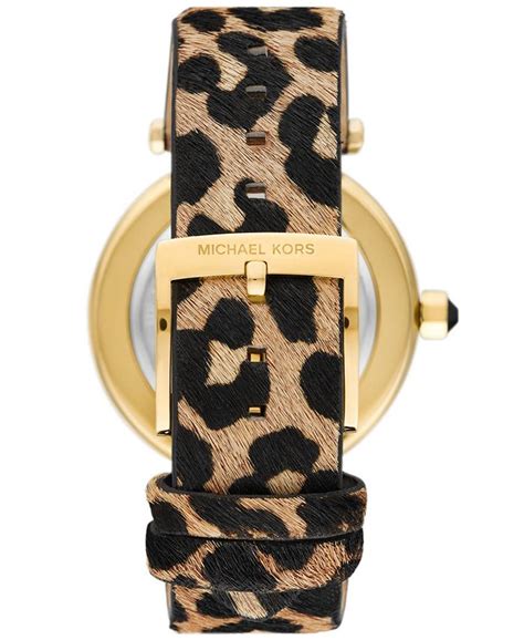 michael kors lori leopard|Michael Kors leopard print watch.